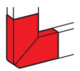 Угол плоский для короба 50х105 мм Legrand DLP